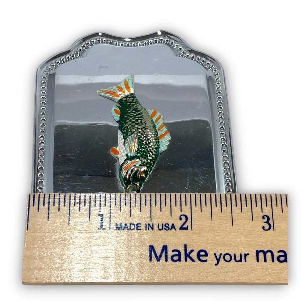 Vintage Belt Buckle Bass Fish‎ Fishing Smooth Mirror-Like Finish Western Gift